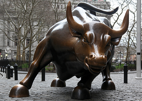 Broadway Bull statue